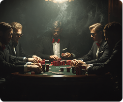 Poker chips and cards on the table